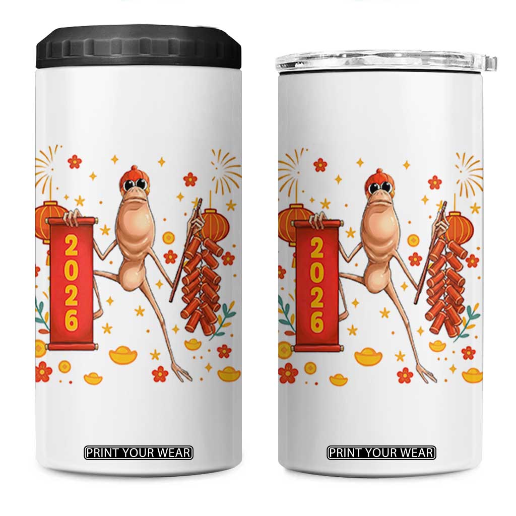 Marcus The Worm Lunar New Year Meme 4 in 1 Can Cooler Tumbler Trendy Gag Gift TS12 One Size: 16 oz White Print Your Wear