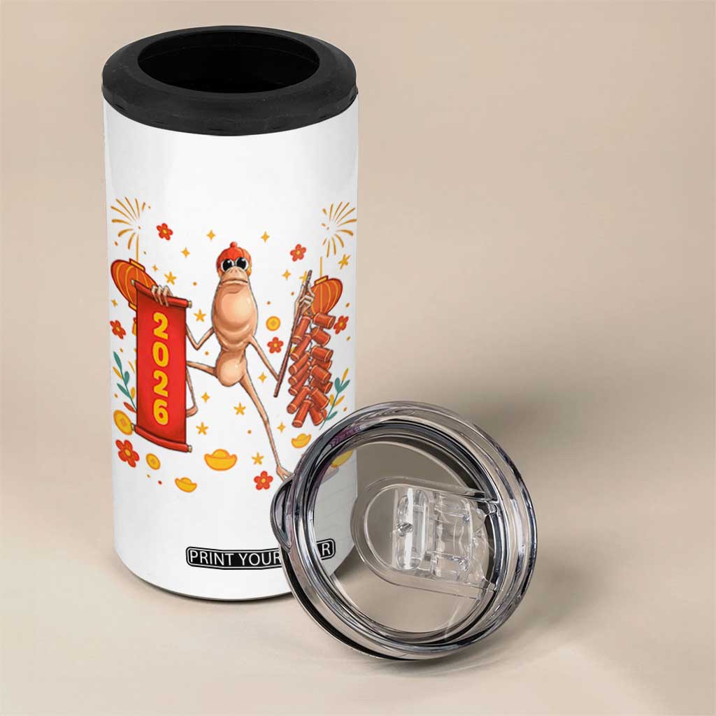 Marcus The Worm Lunar New Year Meme 4 in 1 Can Cooler Tumbler Trendy Gag Gift TS12 Print Your Wear