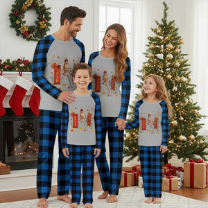 Marcus The Worm Lunar New Year Meme Plaid Pajama Set Trendy Gag Gift TS12 Blue Plaid Print Your Wear