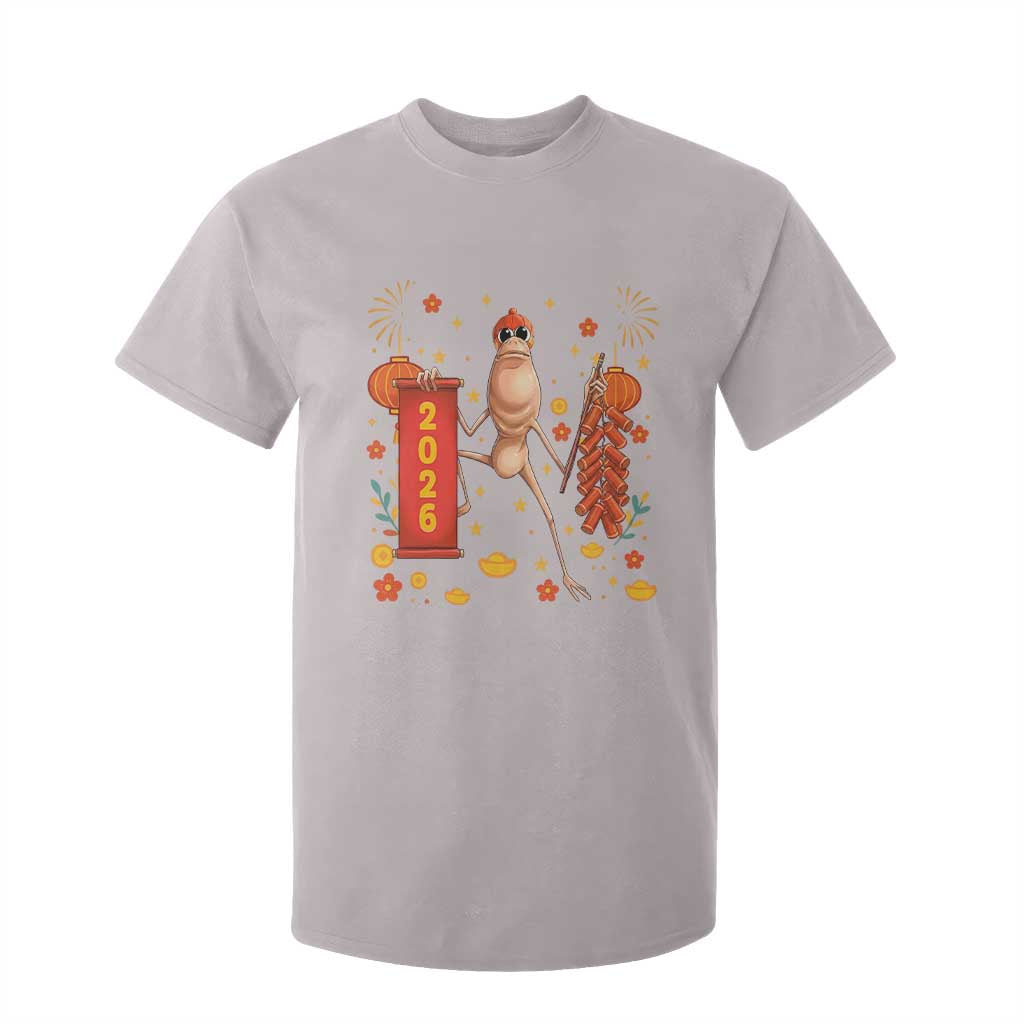 Marcus The Worm Lunar New Year Meme T Shirt For Kid Trendy Gag Gift TS12 Ice Gray Print Your Wear