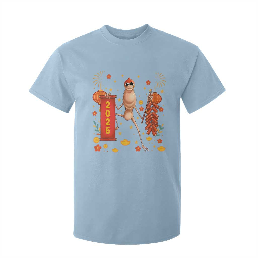 Marcus The Worm Lunar New Year Meme T Shirt For Kid Trendy Gag Gift TS12 Light Blue Print Your Wear