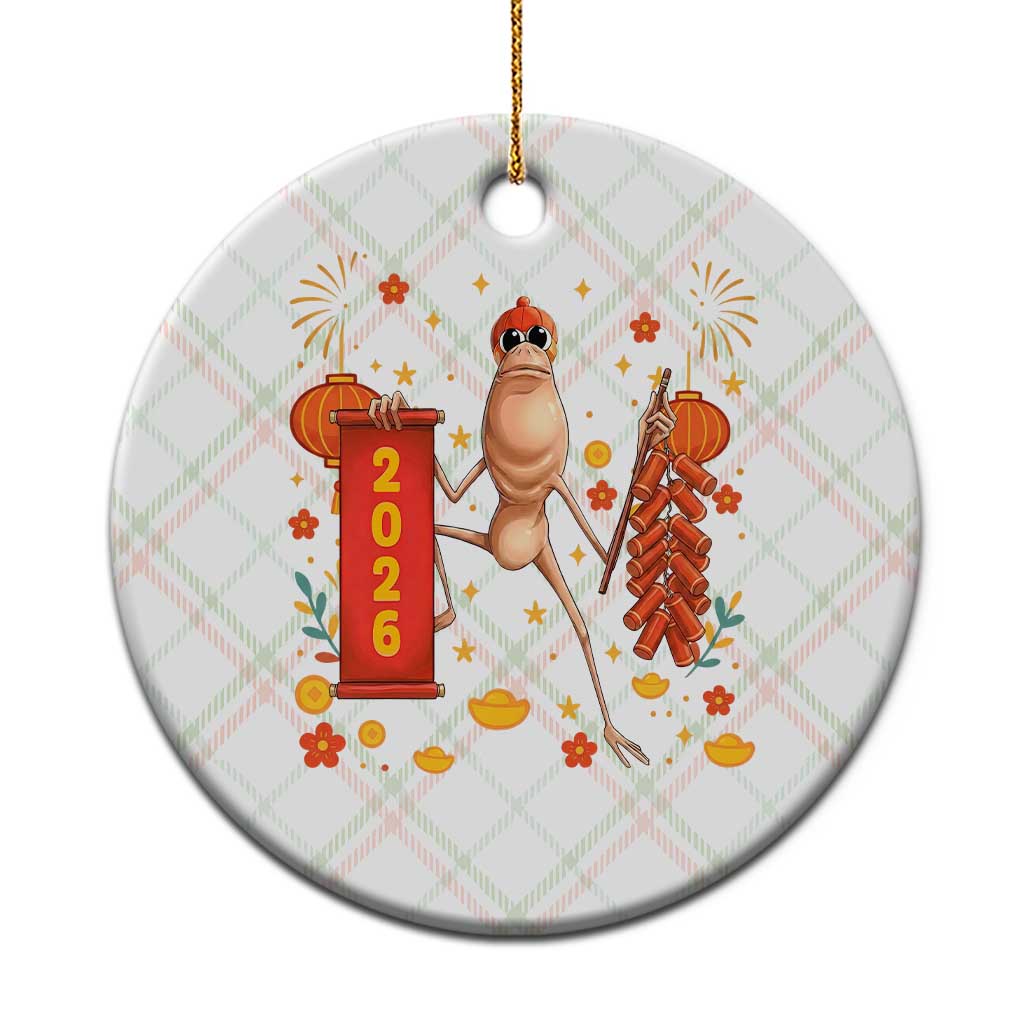 Marcus The Worm Lunar New Year Meme Ceramic Ornament Trendy Gag Gift TS12 1pc Christmas Plaid Print Your Wear