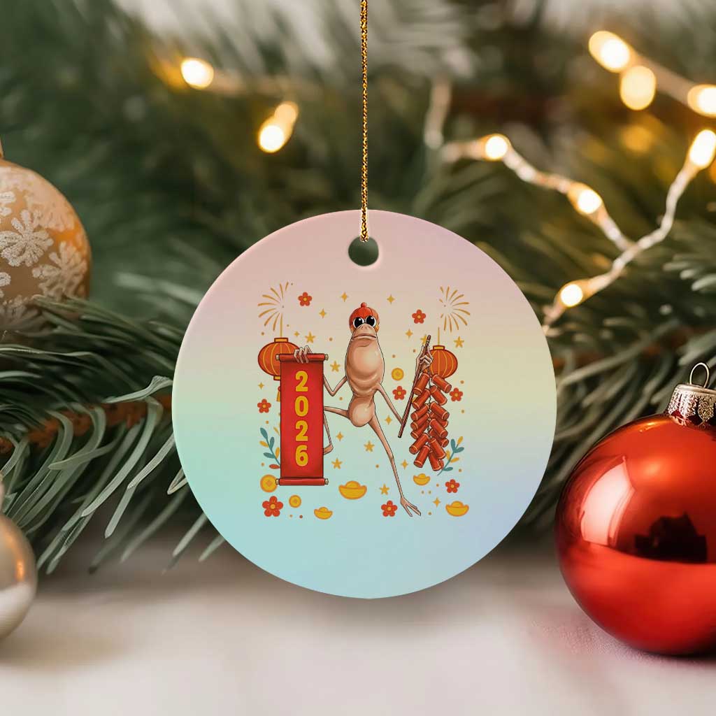 Marcus The Worm Lunar New Year Meme Ceramic Ornament Trendy Gag Gift TS12 1pc Pastel Print Your Wear