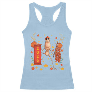Marcus The Worm Lunar New Year Meme Racerback Tank Top Trendy Gag Gift TS12 Light Blue Print Your Wear