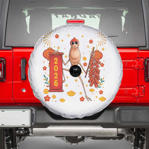 Marcus The Worm Lunar New Year Meme Spare Tire Cover Trendy Gag Gift TS12 White Print Your Wear