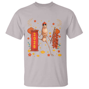 Marcus The Worm Lunar New Year Meme T Shirt Trendy Gag Gift TS12 Ice Gray Print Your Wear