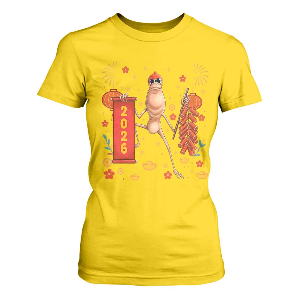 Marcus The Worm Lunar New Year Meme T Shirt For Women Trendy Gag Gift TS12 Daisy Print Your Wear