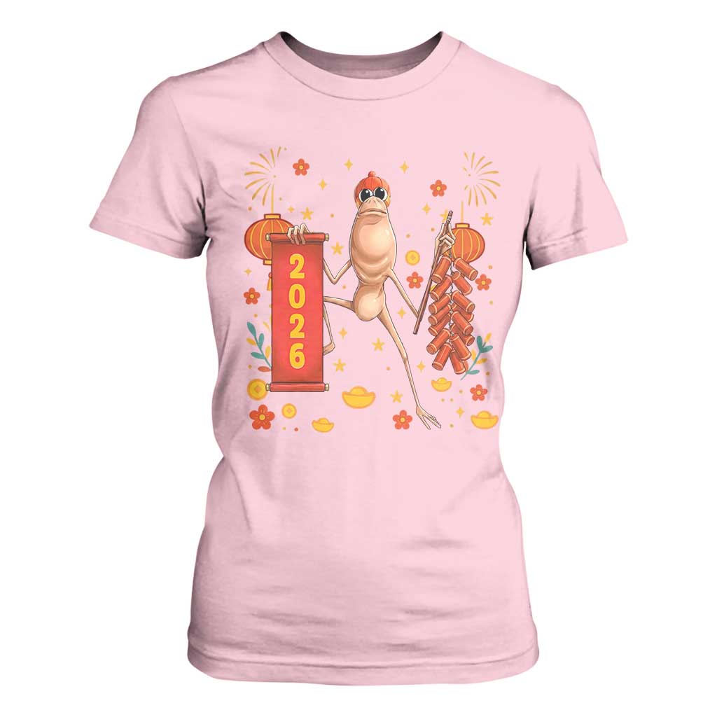 Marcus The Worm Lunar New Year Meme T Shirt For Women Trendy Gag Gift TS12 Light Pink Print Your Wear