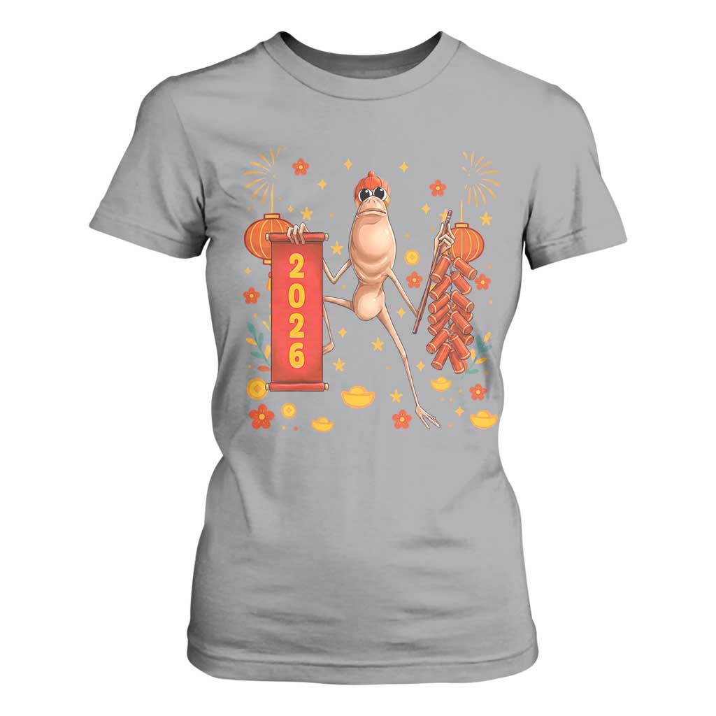 Marcus The Worm Lunar New Year Meme T Shirt For Women Trendy Gag Gift TS12 Sport Gray Print Your Wear