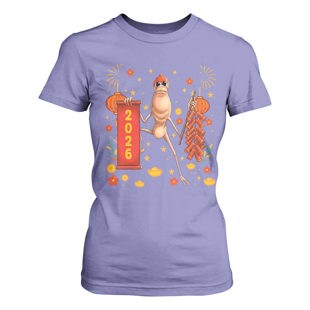 Marcus The Worm Lunar New Year Meme T Shirt For Women Trendy Gag Gift TS12 Violet Print Your Wear