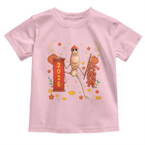 Marcus The Worm Lunar New Year Meme Toddler T Shirt Trendy Gag Gift TS12 Light Pink Print Your Wear