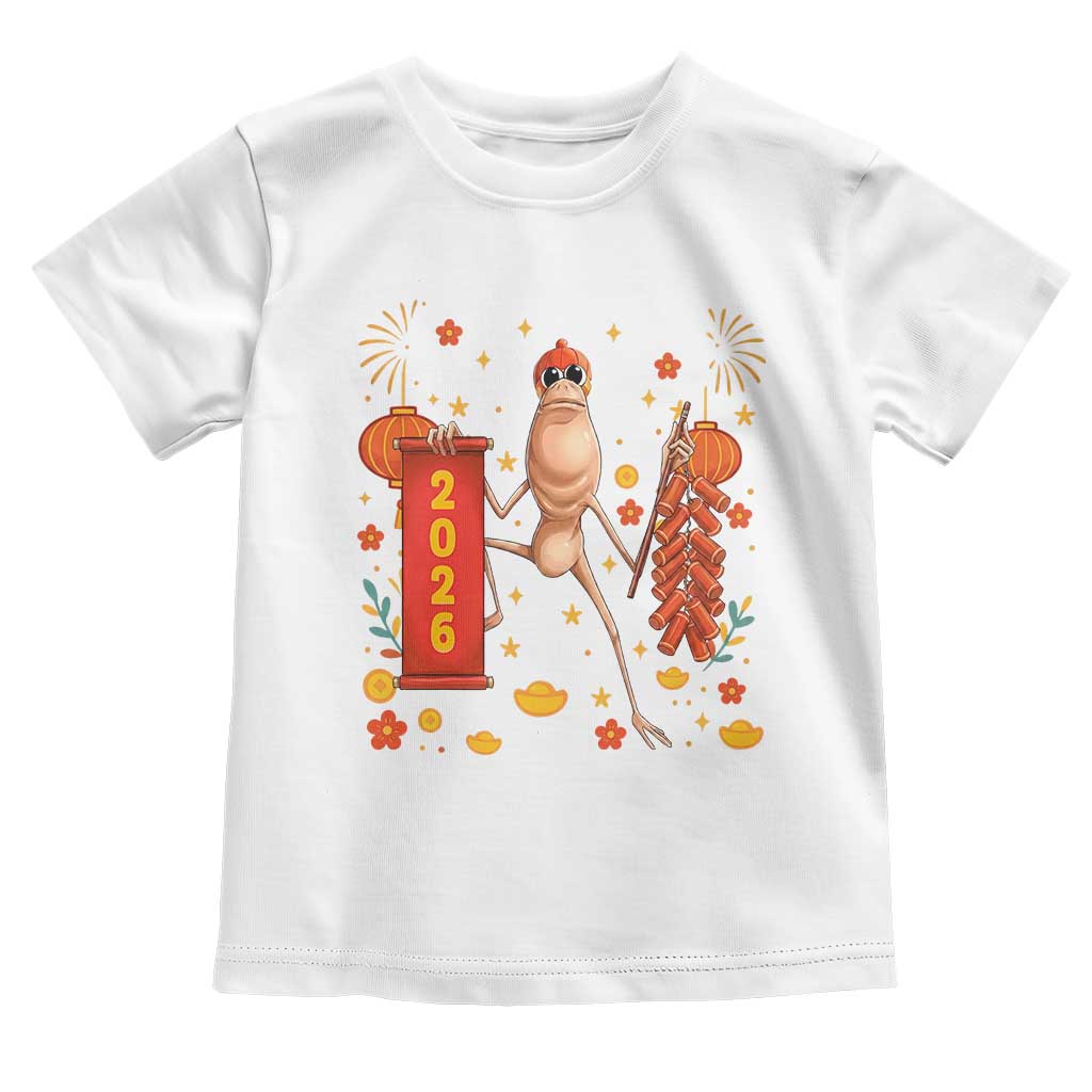 Marcus The Worm Lunar New Year Meme Toddler T Shirt Trendy Gag Gift TS12 White Print Your Wear