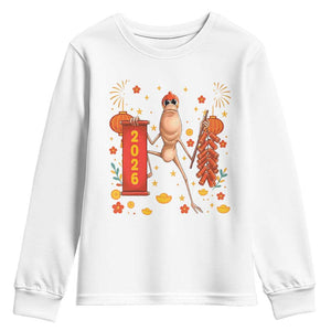 Marcus The Worm Lunar New Year Meme Youth Sweatshirt Trendy Gag Gift TS12 White Print Your Wear