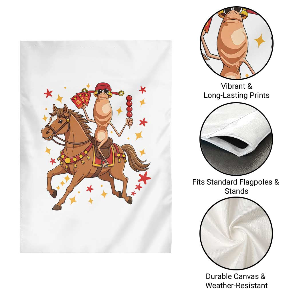 Funny Marcus The Worm Lunar New Year Garden Flag Viral Meme TS12 Print Your Wear