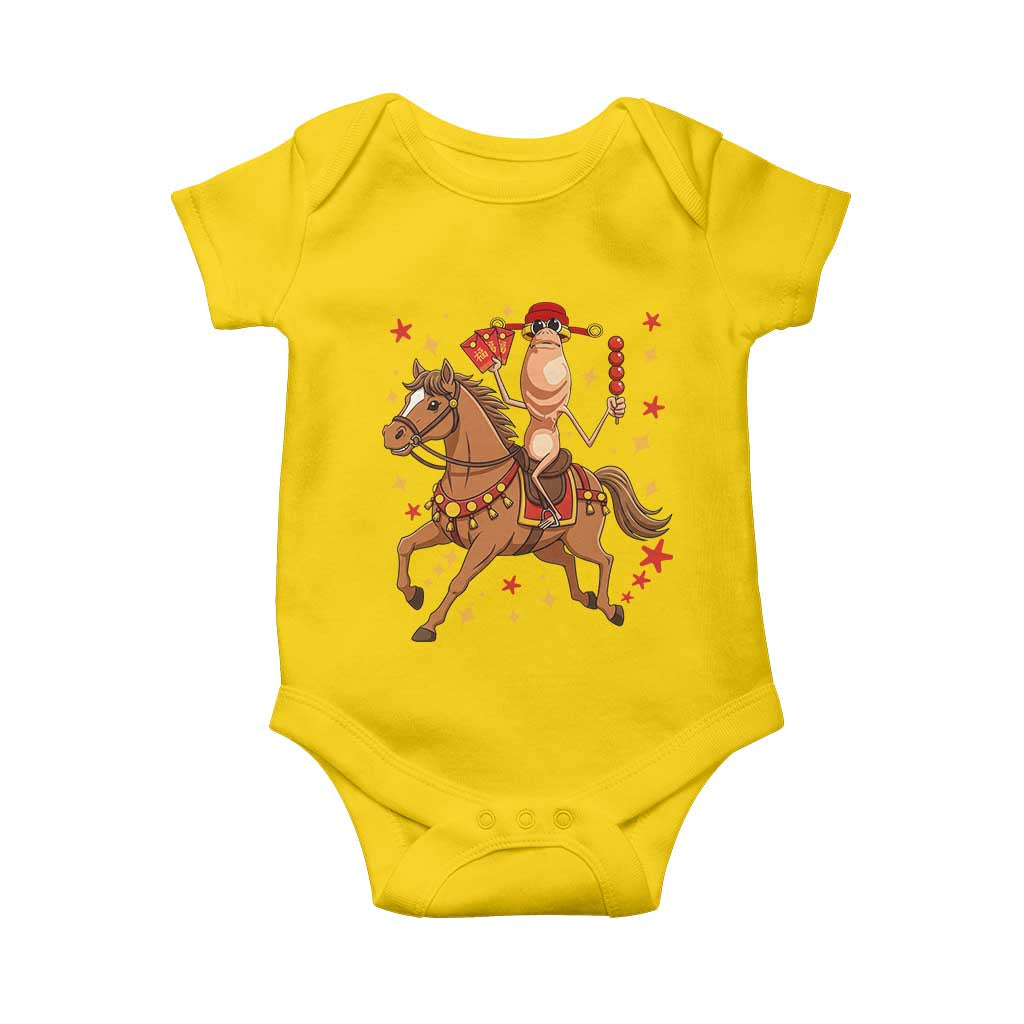 Funny Marcus The Worm Lunar New Year Baby Onesie Viral Meme TS12 Daisy Print Your Wear