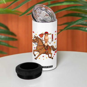 Funny Marcus The Worm Lunar New Year 4 in 1 Can Cooler Tumbler Viral Meme TS12 Print Your Wear