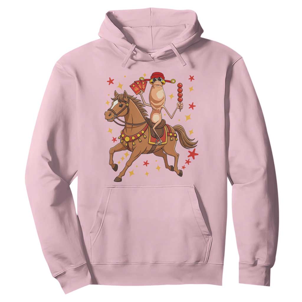 Funny Marcus The Worm Lunar New Year Hoodie Viral Meme TS12 Light Pink Print Your Wear