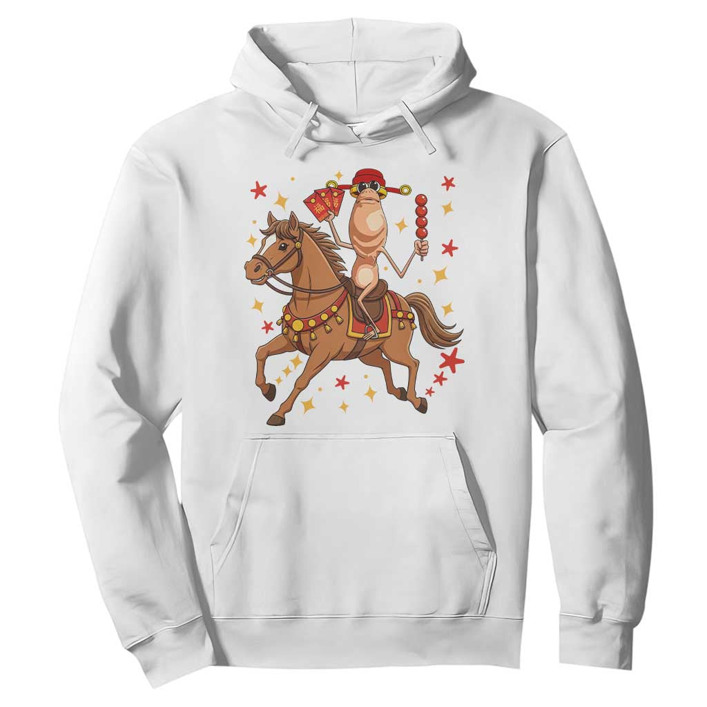 Funny Marcus The Worm Lunar New Year Hoodie Viral Meme TS12 White Print Your Wear