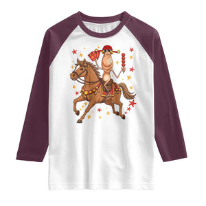 Funny Marcus The Worm Lunar New Year Raglan Shirt Viral Meme TS12 White Maroon Print Your Wear