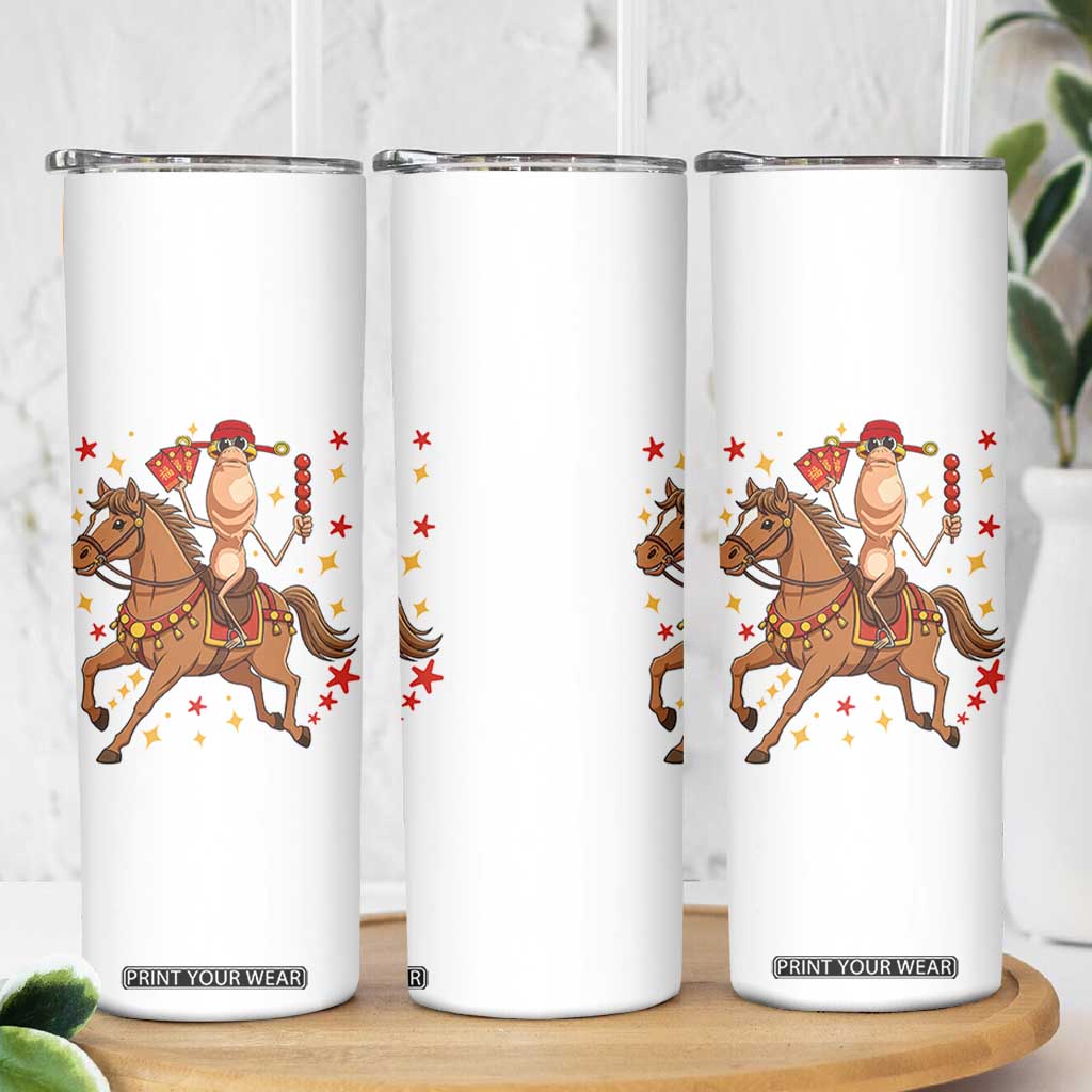 Funny Marcus The Worm Lunar New Year Skinny Tumbler Viral Meme TS12 Print Your Wear