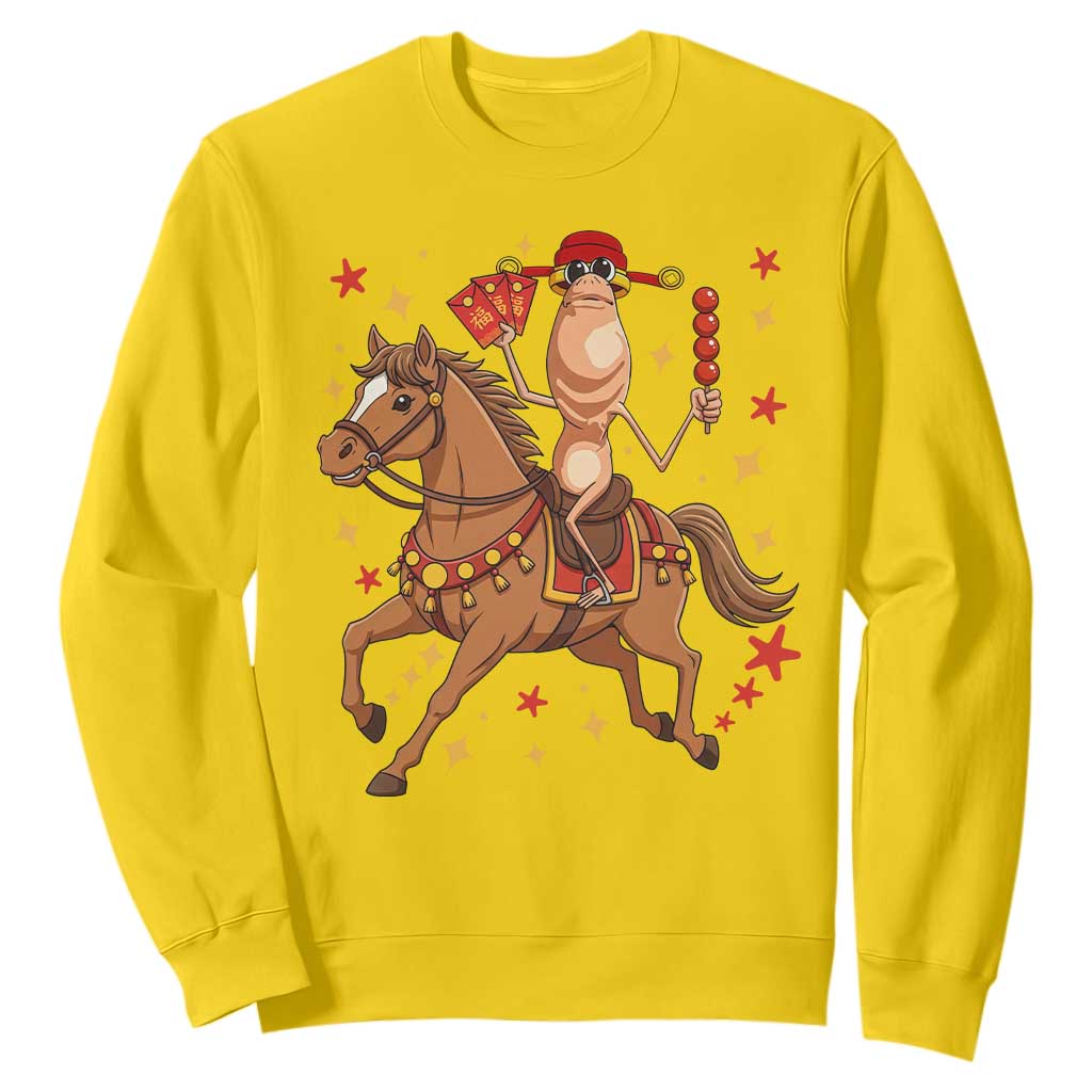 Funny Marcus The Worm Lunar New Year Sweatshirt Viral Meme TS12 Daisy Print Your Wear
