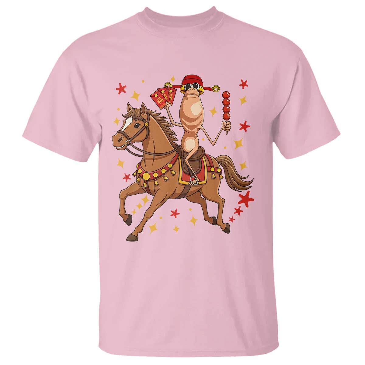 Funny Marcus The Worm Lunar New Year T Shirt Viral Meme TS12 Light Pink Print Your Wear