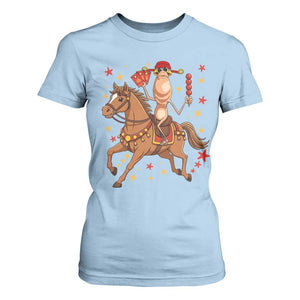 Funny Marcus The Worm Lunar New Year T Shirt For Women Viral Meme TS12 Light Blue Print Your Wear