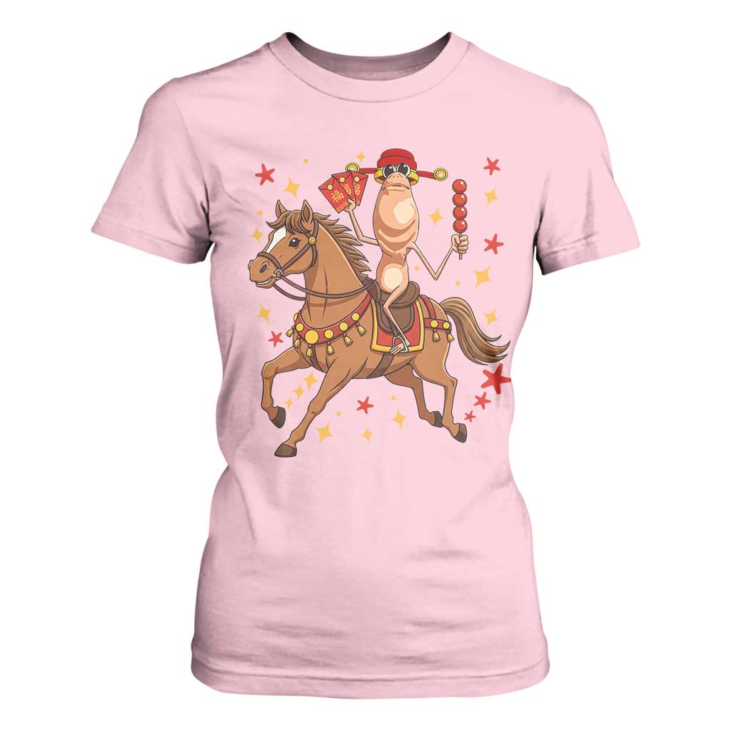 Funny Marcus The Worm Lunar New Year T Shirt For Women Viral Meme TS12 Light Pink Print Your Wear