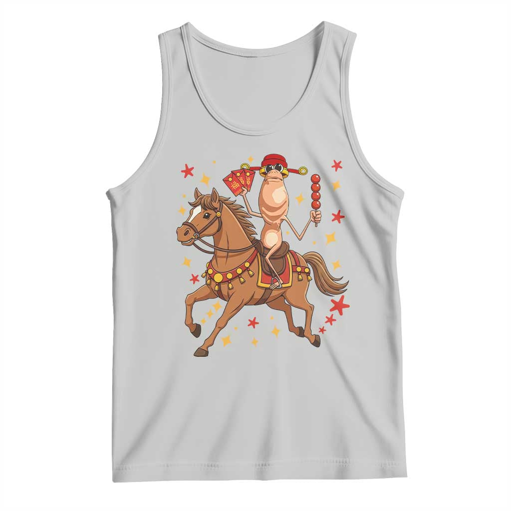 Funny Marcus The Worm Lunar New Year Tank Top Viral Meme TS12 Ash Print Your Wear