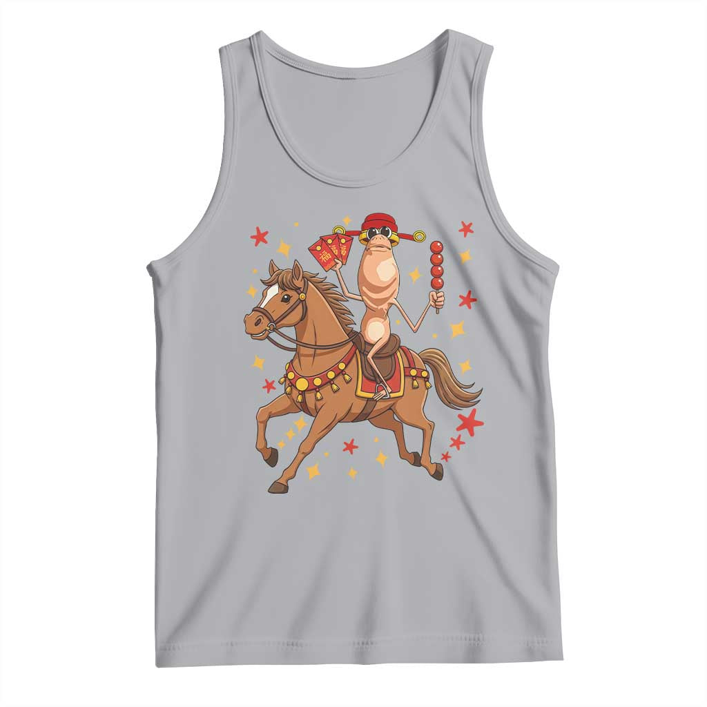 Funny Marcus The Worm Lunar New Year Tank Top Viral Meme TS12 Athletic Heather Print Your Wear