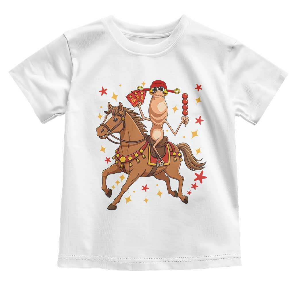 Funny Marcus The Worm Lunar New Year Toddler T Shirt Viral Meme TS12 White Print Your Wear