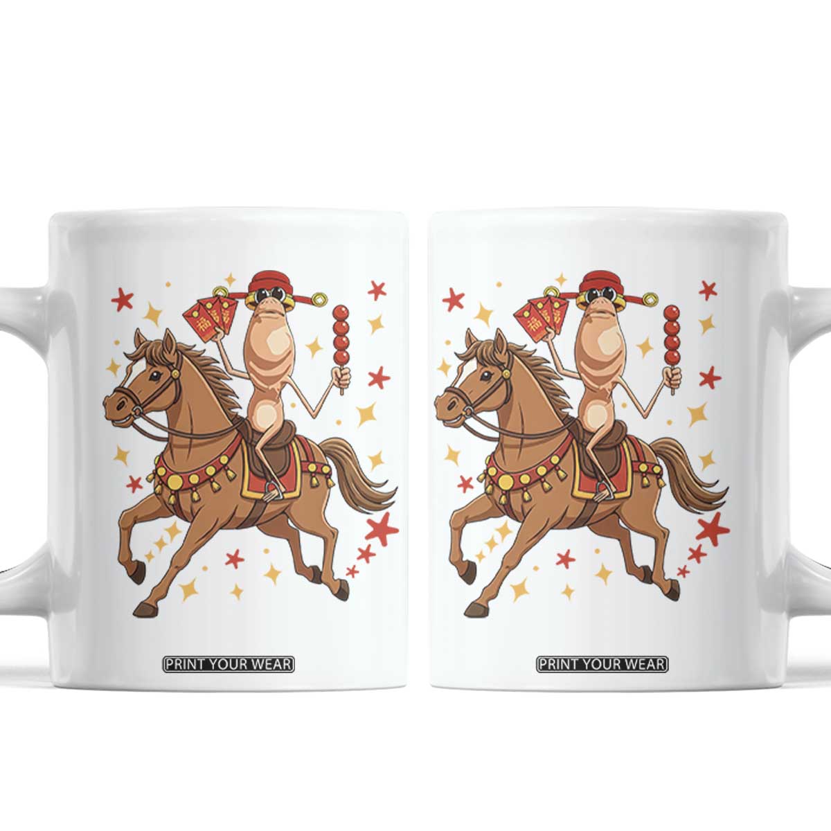 Funny Marcus The Worm Lunar New Year Coffee Mug Viral Meme TS12 White Print Your Wear