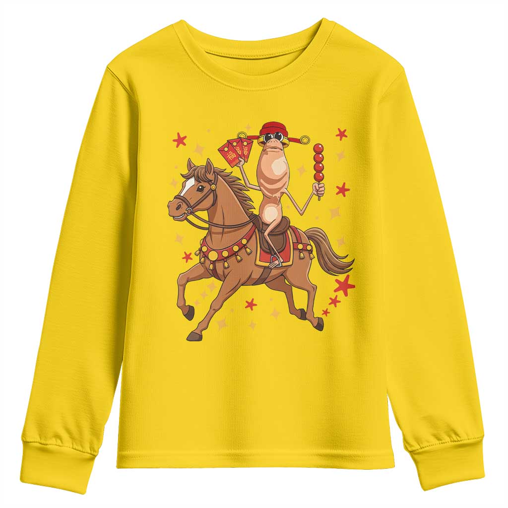 Funny Marcus The Worm Lunar New Year Youth Sweatshirt Viral Meme TS12 Daisy Print Your Wear