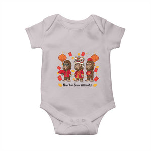 Funny New Year Same Assquatch Baby Onesie Bigfoot Lover TS12 Ice Gray Print Your Wear