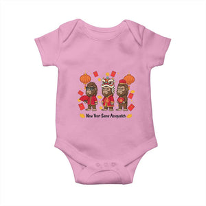 Funny New Year Same Assquatch Baby Onesie Bigfoot Lover TS12 Light Pink Print Your Wear