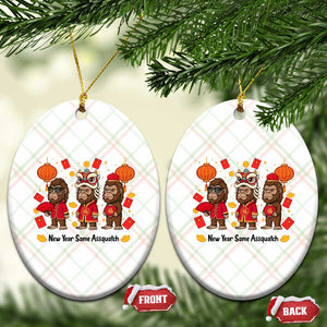 Funny New Year Same Assquatch Ceramic Ornament Bigfoot Lover TS12 Print Your Wear