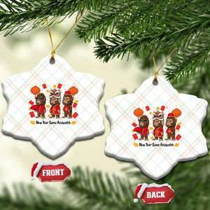 Funny New Year Same Assquatch Ceramic Ornament Bigfoot Lover TS12 Print Your Wear