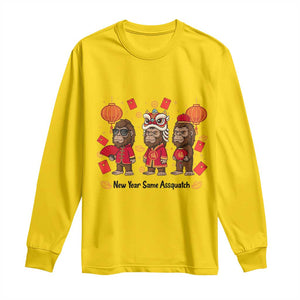 Funny New Year Same Assquatch Long Sleeve Shirt Bigfoot Lover TS12 Daisy Print Your Wear