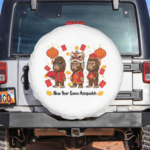 Funny New Year Same Assquatch Spare Tire Cover Bigfoot Lover TS12 No hole White Print Your Wear