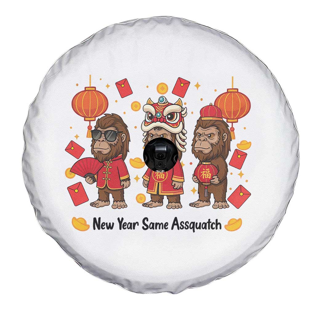 Funny New Year Same Assquatch Spare Tire Cover Bigfoot Lover TS12 Print Your Wear