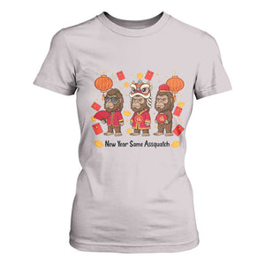 Funny New Year Same Assquatch T Shirt For Women Bigfoot Lover TS12 Ice Gray Print Your Wear