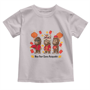 Funny New Year Same Assquatch Toddler T Shirt Bigfoot Lover TS12 Ice Gray Print Your Wear