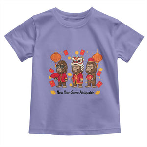 Funny New Year Same Assquatch Toddler T Shirt Bigfoot Lover TS12 Violet Print Your Wear