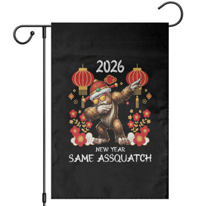 Bigfoot Lunar New Year Garden Flag Funny Same Assquatch TS12 Black Print Your Wear