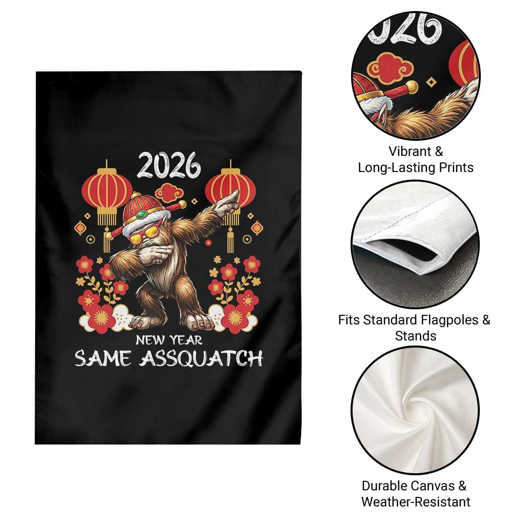 Bigfoot Lunar New Year Garden Flag Funny Same Assquatch TS12 Print Your Wear