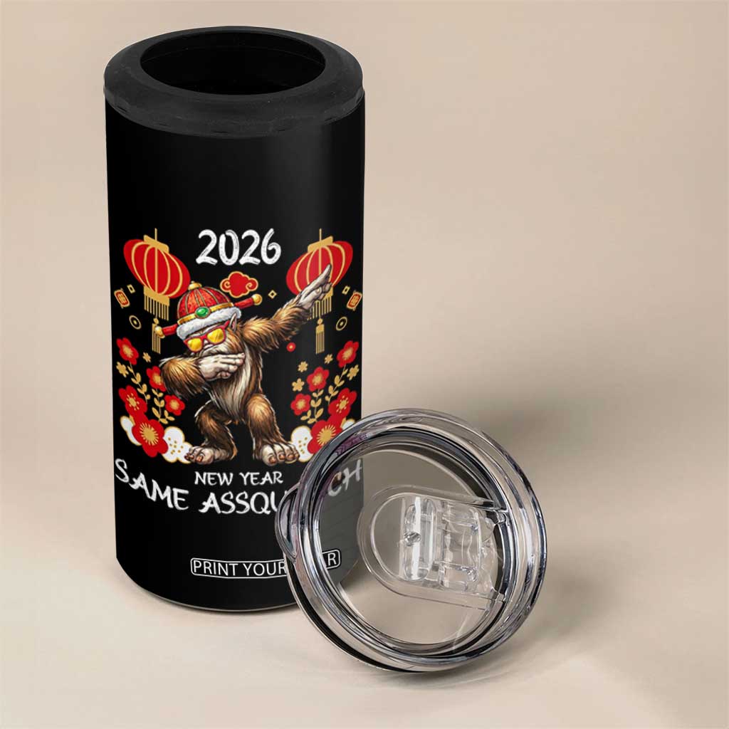 Bigfoot Lunar New Year 4 in 1 Can Cooler Tumbler Funny Same Assquatch TS12 Print Your Wear