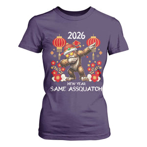 Bigfoot Lunar New Year T Shirt For Women Funny Same Assquatch TS12 Purple Print Your Wear