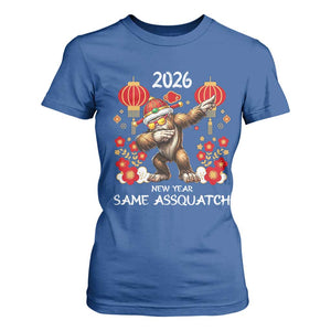 Bigfoot Lunar New Year T Shirt For Women Funny Same Assquatch TS12 Royal Blue Print Your Wear