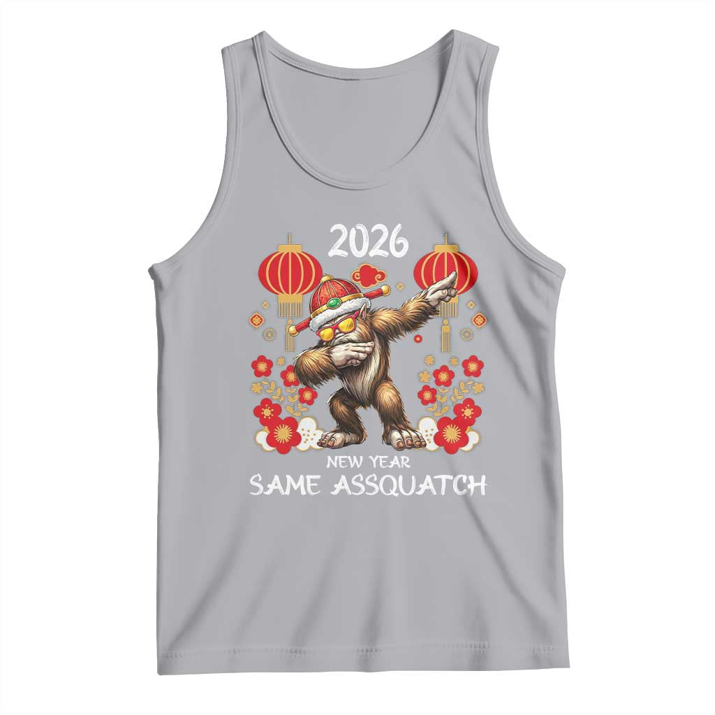 Bigfoot Lunar New Year Tank Top Funny Same Assquatch TS12 Athletic Heather Print Your Wear