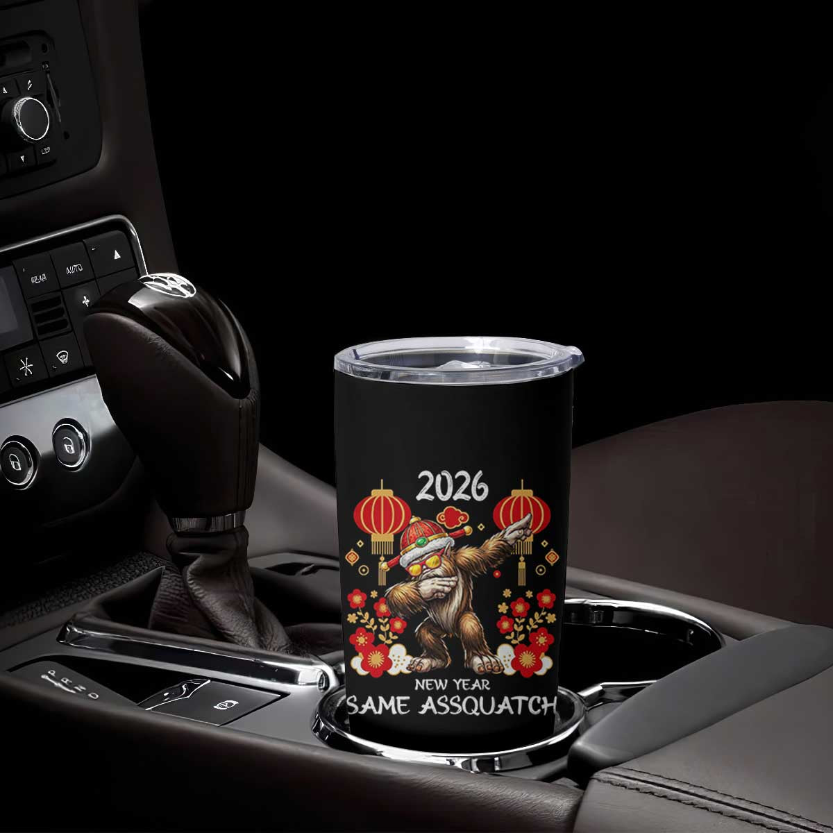 Bigfoot Lunar New Year Tumbler Cup Funny Same Assquatch TS12 Print Your Wear